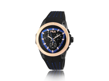 Fila men`s watch with black silicone strap